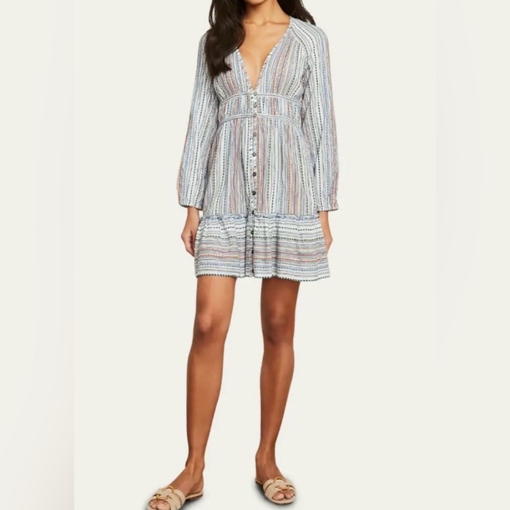 Veronica Beard Multicolor Striped Mini Dress - image 2